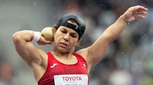 Photo: X | Para Athletics : Tunisia's shot putter Raoua Tlili.